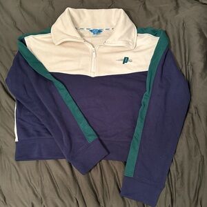 Prince White Quarter-Zip Pullover